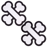 5-Pack: White Crossbone Breast Pasties by Pastease®