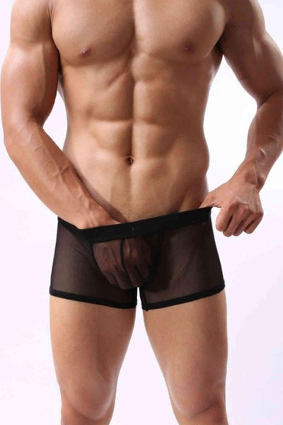 Mens Sexy Underwear Breathable Mesh Boxer - LAYA ATELIER